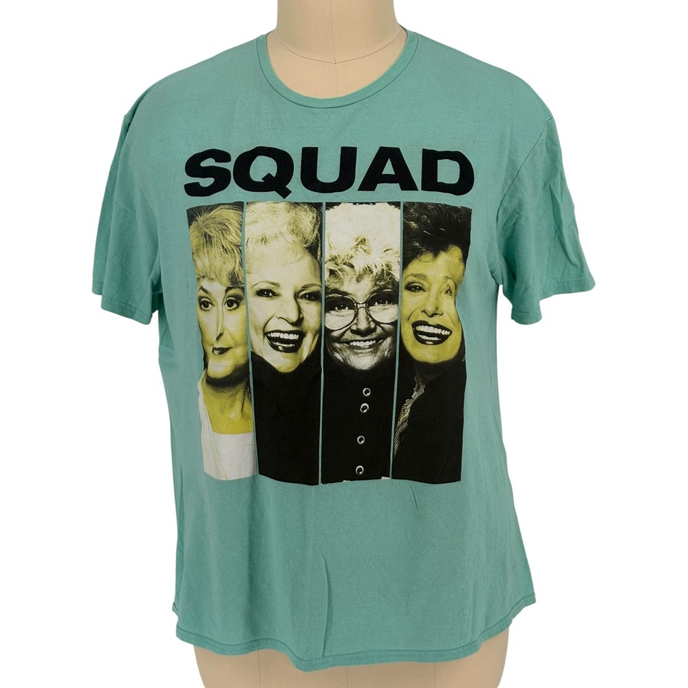 The Golden Girls Squad Graphic T-Shirt Teal Green 100% Cotton 2XL